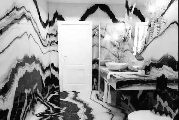 Bathroom Panda White Marble Design