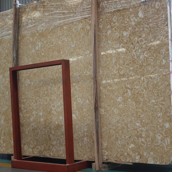 Fossil Yellow Marbe Slabs Fossil Yellow Marbe Slabs