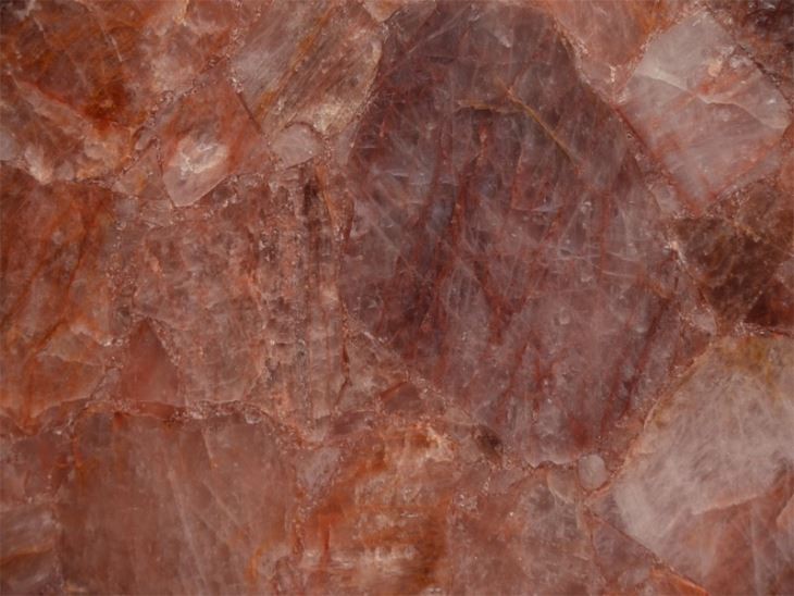 Orange Crystal Agate Slabs With Pink Color