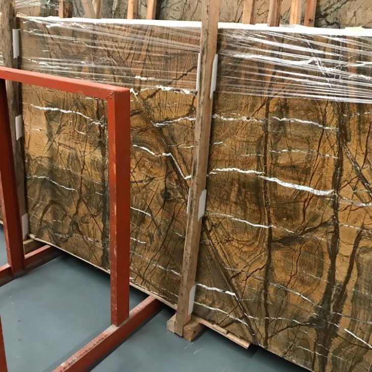 Rainforest Brown Marble Slab (4)