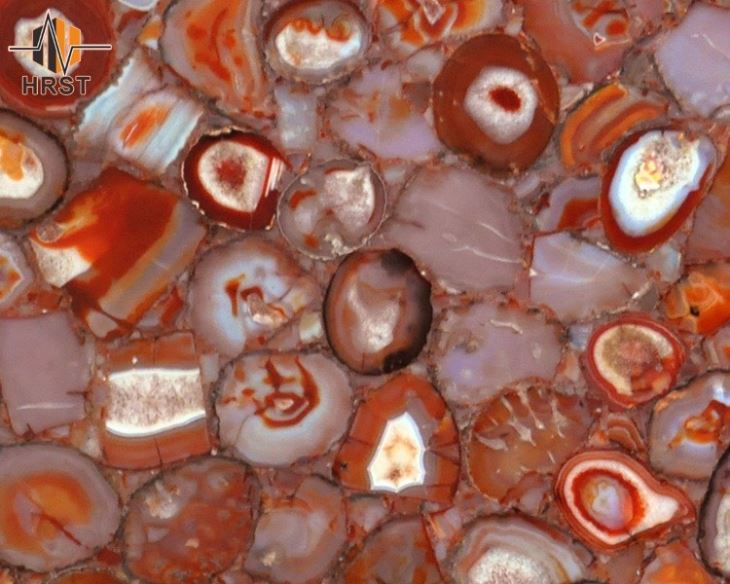 Red Agate Gemstone Slabs (5)