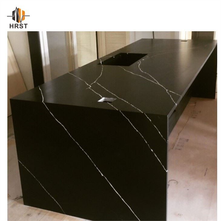 Black Quartz Kitchen Countertops