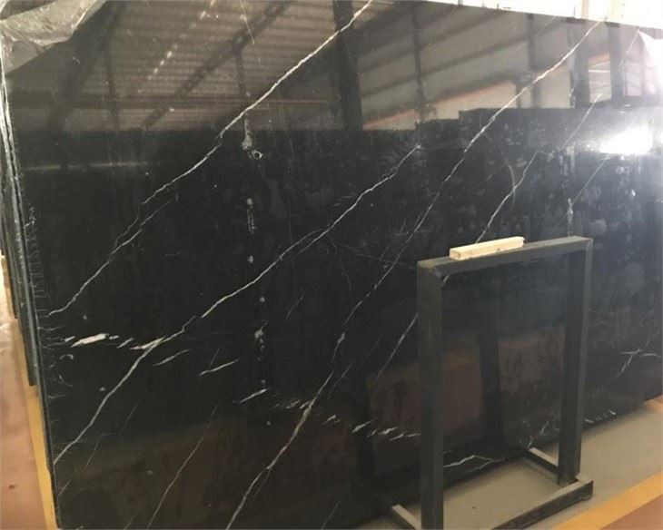Nero Marquina Black Marble Slabs
