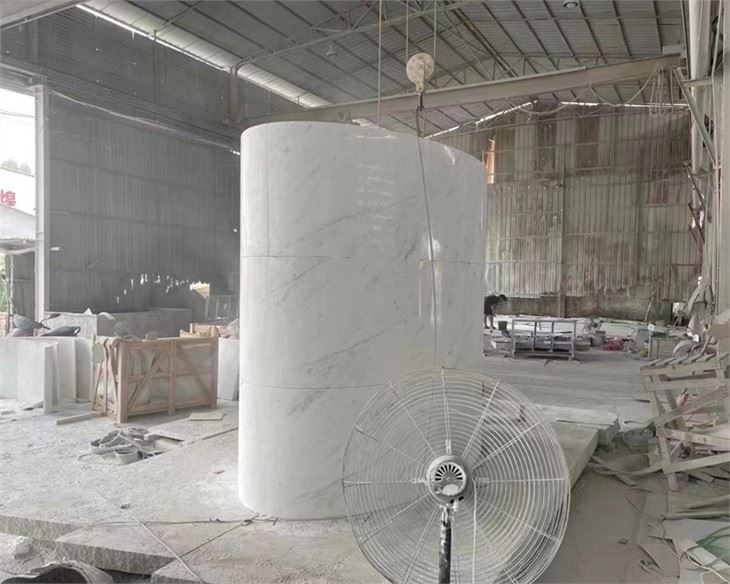 marble column pillars