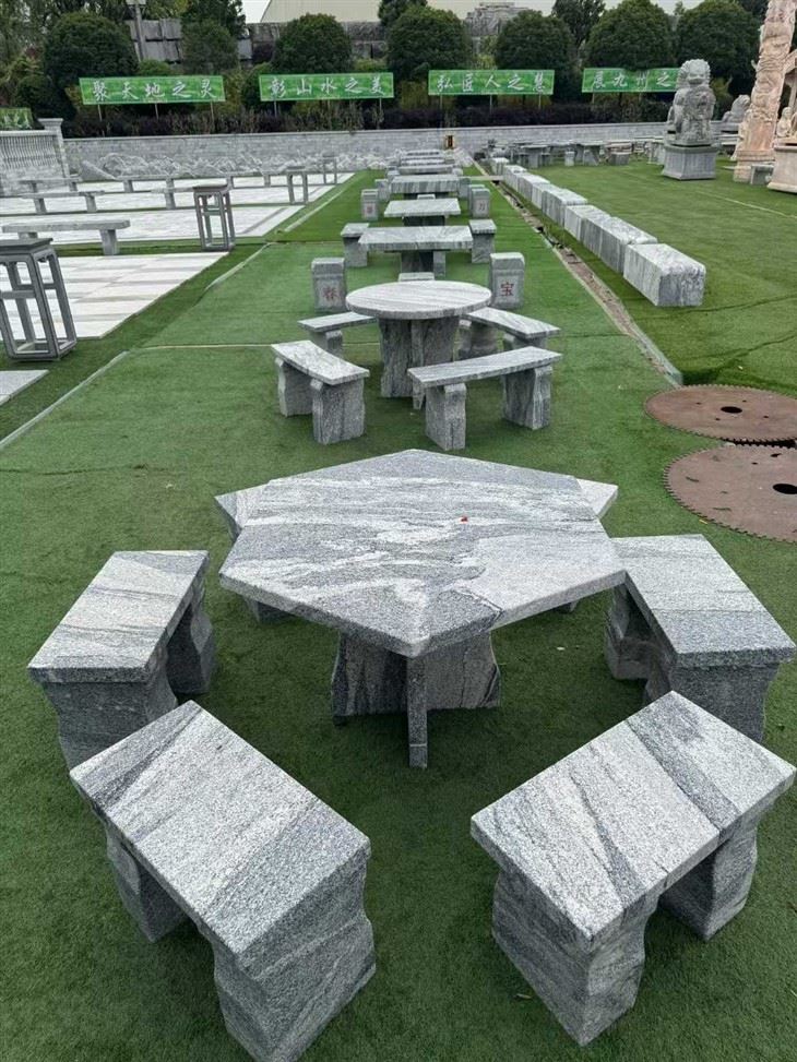 White Granite Table Set