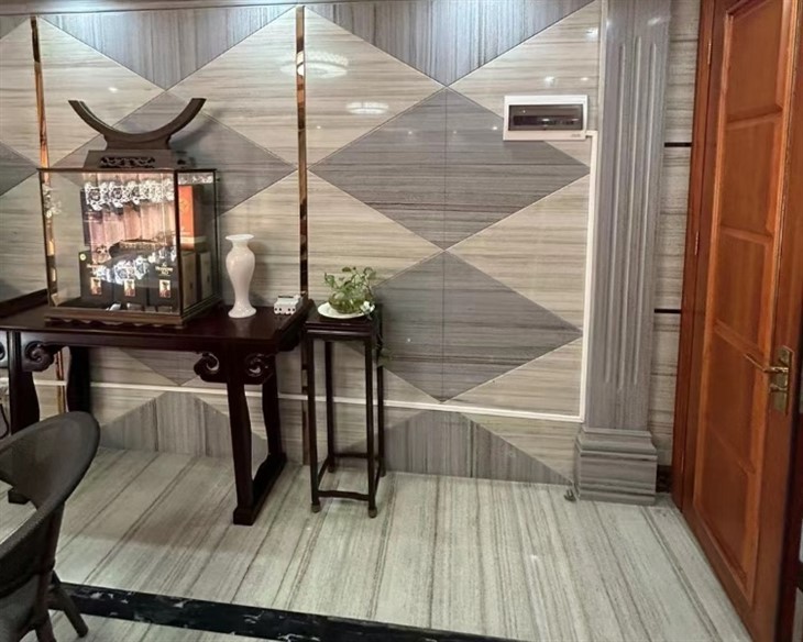Crystal Wood Grain Marble livingroom